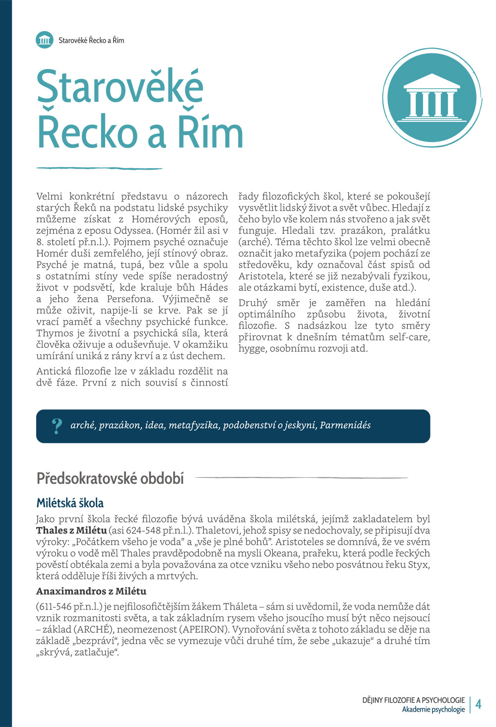 Akademie psychologie